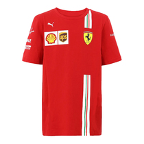 2021 New F1 racing clothing childrens wear short sleeve red T-shirt Red Bull children sportswear team half sleeve