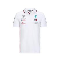 2020 new f1 racing suit Mercedes Benz team summer short sleeve mens white polo shirt amg car overalls custom