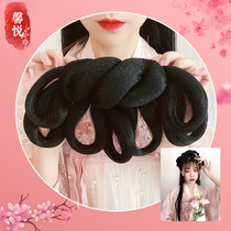 Hanfu wig simple lazy hair hoop style ancient hair bag ancient style hair bun integrated song made Ming pad hair set