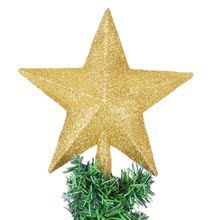 Праздничное шоу Рождественские декоративные принадлежности Рождественская елка аксессуары верхняя звезда пятиконечная звезда верхняя звезда золотая порошок звезда
