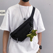 Chest Bag Mens Boomer Personality Minimalist Sports Small Satchel Mens Summer New Slanted Satchel and Fanny Purse Strings