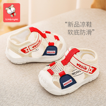 Baby Sandals Mens Summer School Steps Shoes Non-slip Soft Bottom Baby Sandals Women Boys Functional Shoes Baotou Baby Shoes