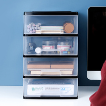 Desktop storage box drawer desk storage box cosmetic box desk stationery student dormitory shelf