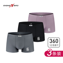 Engine Bird 360 Quick Dry Underpants 3-pack Mens Boxer Summer Thin Breathable Running Training Sports Underpants