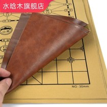 Thickened Chinese chess Go board student five-son chess board leather military chess flag folding cloth single sale soft flannel cloth