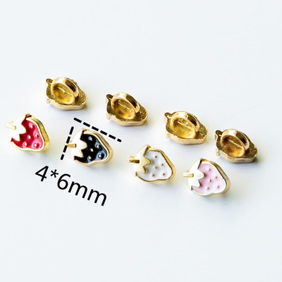 taobao agent Small strawberry, metal doll, 4mm