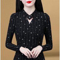 Do not add velvet plus velvet jacket women long sleeve autumn and winter New Joker mesh base shirt thin warm shirty (7 days)