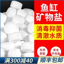 Ornamental fish special salt sterilization disinfection Mineral sea salt Fish tank salt De-citrine medicine Koi tropical fish aquarium salt