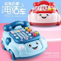  Childrens telephone toy Baby baby early education puzzle simulation landline multi-function boy girl 1 one 2 years old
