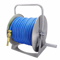 Hongchen stainless steel pipe car storage rack metal car washing water gun water pipe set high pressure agricultural household pipe reel