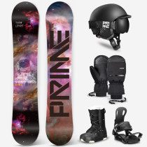 PRIME Snowboard Set Full Adult Quick Wear Fixer Snowboard Shoes All-around Flat Flower
