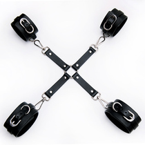 Handcuffs feet Handcuffed Cross Buckle Sm Leather Rear Entrance Compulsory Bondage for Interest Items Accessories Anti Back Style