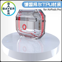Airpords Pro transparent Bayer TPU headset protective cover anti-drop Airpods Apple 3 headphones Protective case