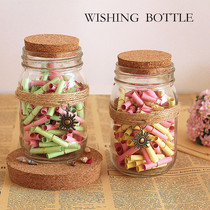  Creative 99 wishing paper small love letter glass bottle fresh literary wishing bottle with cork note confession gift