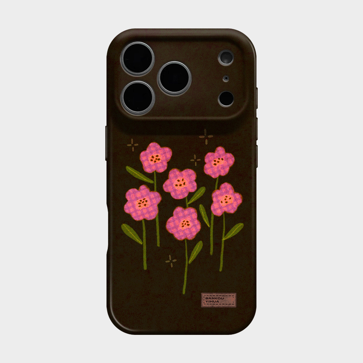Style 32 — Plaid flower iPhone17iPhone18promax mobile phone case16 case15 super — Girls 160+ - Graffiti Cat & Yellow Banana