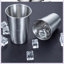  304 stainless steel beer cup mouth cup large capacity cup thickened drop-proof childrens drinking and drinking cup heat insulation cup