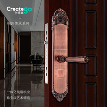 Creatego Chuangde High Copper Fingerprint Lock Home Security Door Top Ten Brand Villa Smart Lock Large Door Lock