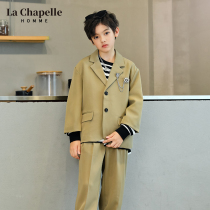 La Chabel boys dress suit 2021 new childrens suit big boy spring and autumn small suit boy jacket