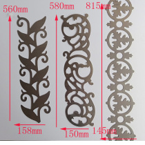 Wrought iron accessories Stamping flower leaf wrought iron gate fence Stair accessories Iron flower iron gate flower door heart flower