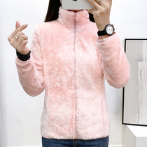 simboo strode fleece outdoor double-sided velvet fleece women cardigan warm thick coral fleece jacket men