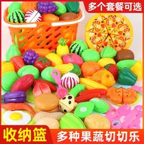 Fruit and vegetable cut music toys house cut fruit and vegetable children's kitchen package boys and girls gifts