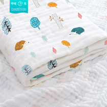 Newborn baby bath towel summer thin new child cotton gauze super soft absorbent cotton bath baby cover blanket