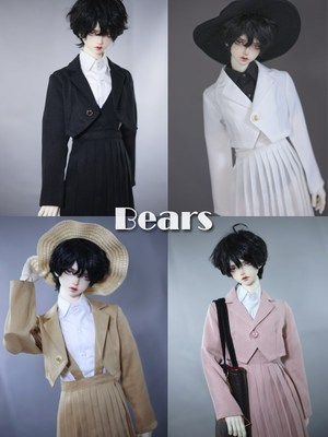 taobao agent ◆ Bears ◆ BJD baby clothing A417 short suit jacket 4 color 1/4 & 1/3 men and women & uncle & ID75