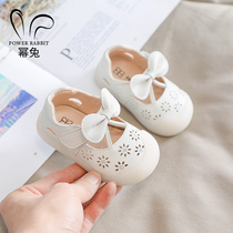 Female Baby School Walking Shoes Girl Soft Bottom One Year Old Children Princess Shoes Baby Young Children Single Shoes Cool Shoes Spring Fall