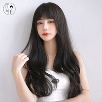  Jane Xi wig female long curly hair fashion big waves medium long hair curly hair natural full head wig cover