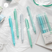 Miss Ben presses the gel pen high face value ins Japanese cold style simple student gel pen set girls 0 5mm exam special water pen black pen signature pen