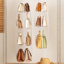 Bag storage hanging bag home dormitory wardrobe door hanging wall storage shelf artifact