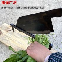 Guillotine knife Manganese steel guillotine Old-fashioned manual grass knife small gate knife side knife Manual small knife Corn orange stalk herbs