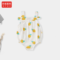 Belly bag baby female belly protection summer cotton vest small bellybag thin male baby summer newborn half back coat