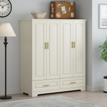 American full solid wood childrens wardrobe modern simple white small apartment wardrobe storage storage custom bedroom furniture