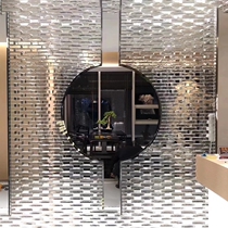 Curtain wall ice crystal pattern partition wall solid decoration creative bubble crystal brick transparent rectangular glass brick household