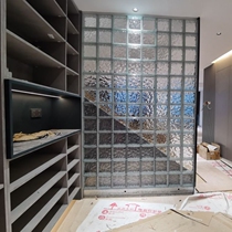Creative Crystal brick impervious outdoor partition wall transparent solid glass brick bathroom porch bubble brick