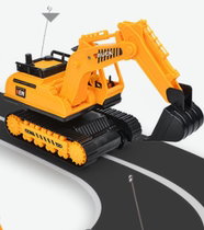 Childrens toy car boy hook digging truck new small Xin Inertial Engineering vehicle excavator excavator 2-3-4