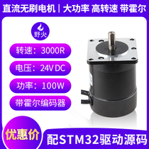 Wildfire DC brushless motor FOC control PID closed loop 24V with Hall sensor speed 3000R