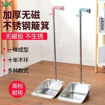 Dustpan stainless steel home courtyard new high-end shovel clean and sanitary durable garbage bucket Commercial School General