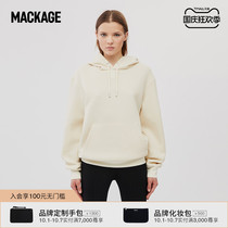 MACKAGE men and women KRYS waterproof hooded pure color pullover sweater fashion simple simple