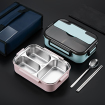 304 stainless steel insulated lunch box office workers student split lunch box canteen portable divider lunch box large