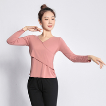 Dance clothing female summer body training clothing womens short sleeve wide leg pants Modern Classical Dance Dance Dance clothes practice suit