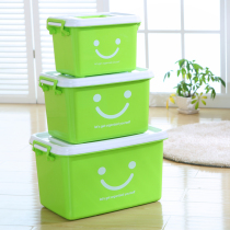 Extra large plastic storage box clothes processing box thick clearance large storage box covered clothing storage box