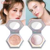 Qi Yue Shi Fairy High-gloss diamond brightening glitter Repair all-in-one plate Blush shadow Ginger Mashed potato powder cake
