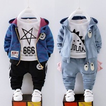 Childrens clothing boy spring and autumn suit 1 three-piece set 0-4 years old boy Summer Suit 2 baby clothes 3 childrens coat