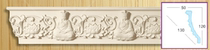 High molecular line Pu line gypsum line European French court and light luxury decoration style applicable 88271