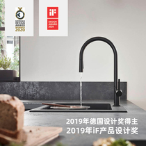 Hansgeysink Kitchen Wash Basin Granite Double Trough head package Large number of dishwashing pool Black double sink