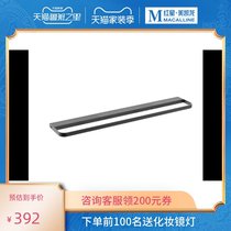 Jiumu-free perforated towel rack bath towel rack space aluminum black toilet rack wall-mounted bathroom towel rack