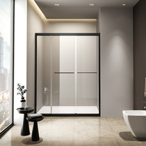Destand shower room toilet extremely brief wind explosion protection tempered glass shower room rectangular moving door type shower room