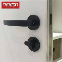 TATA wooden door lock Indoor bedroom door hardware lock Bathroom door mute lock Hidden latch#003J